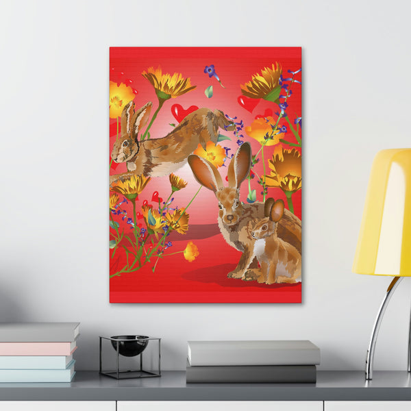 Jackrabbit Love  Canvas Gallery Wraps