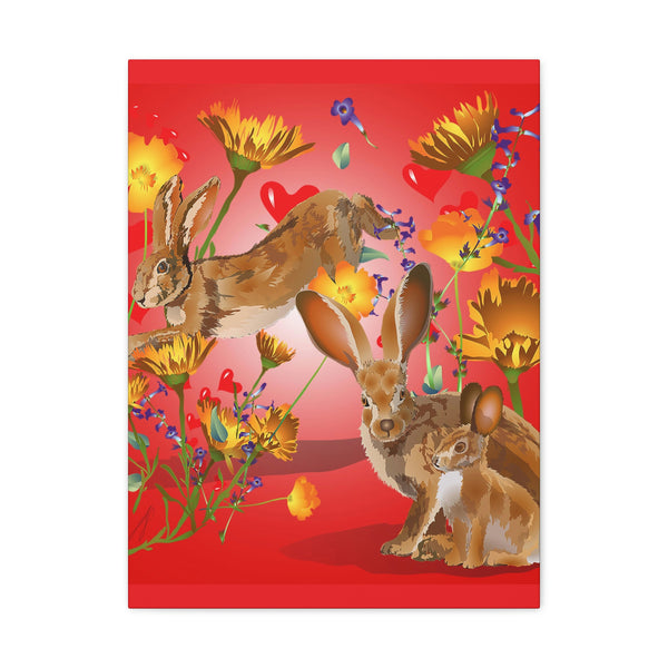 Jackrabbit Love  Canvas Gallery Wraps