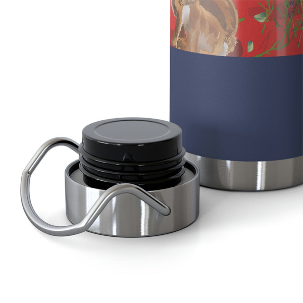 Hearts N Rabbits Copper Vacuum Insulated Bottle, 22oz