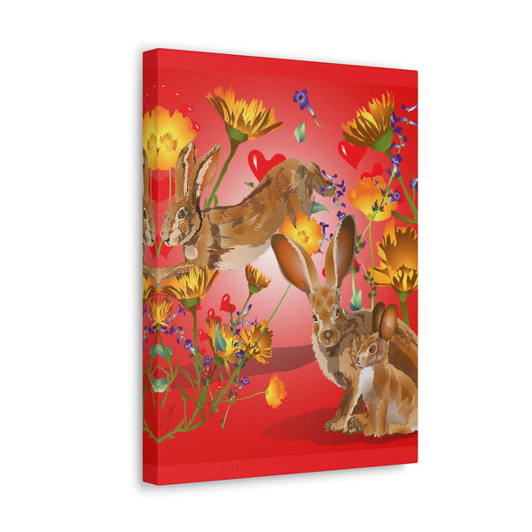 Jackrabbit Love  Canvas Gallery Wraps