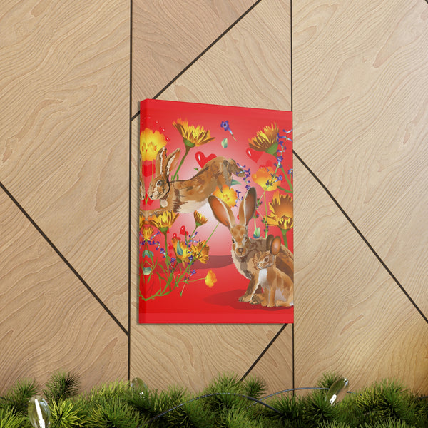 Jackrabbit Love  Canvas Gallery Wraps
