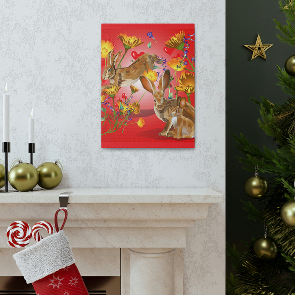 Jackrabbit Love  Canvas Gallery Wraps