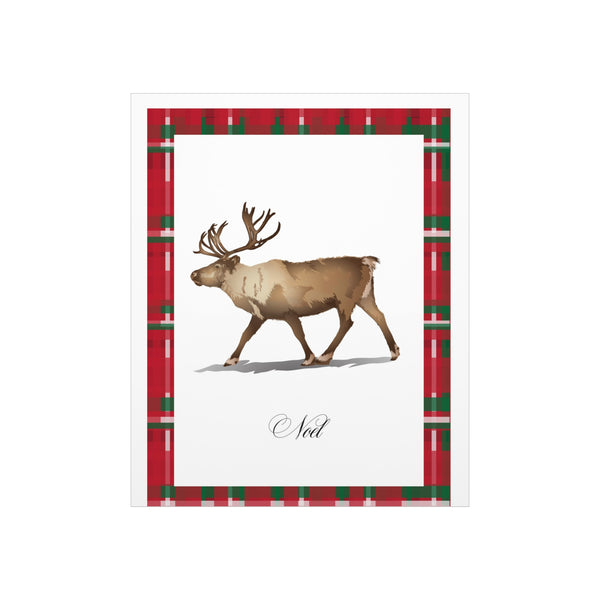 Noel Reindeer Premium Matte vertical posters