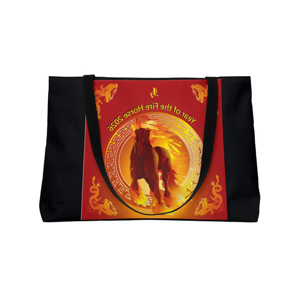 Year of the Fire Horse Tote Bag — Lunar New Year Weekender Tote
