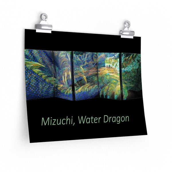 Water Dragon Premium Matte horizontal posters