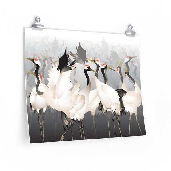 Lucky Cranes Premium Matte horizontal posters