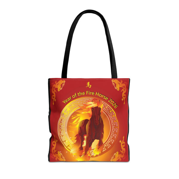 Fire Horse Year Tote Bag – 2026 Lunar New Year Zodiac Tote