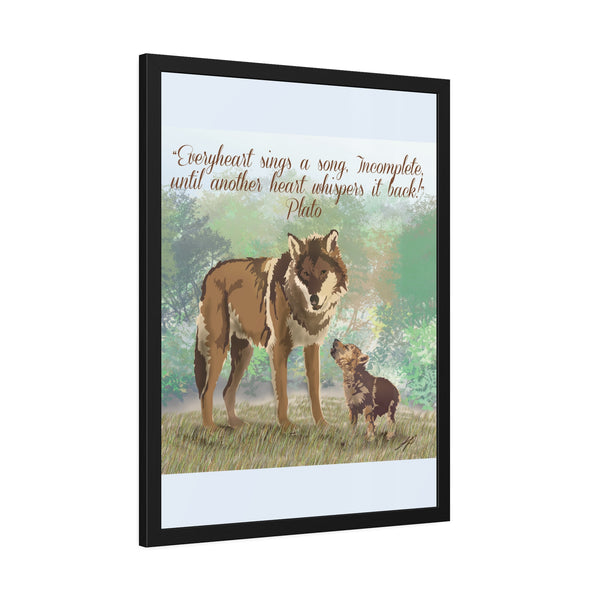 Sing Love Framed Paper Posters