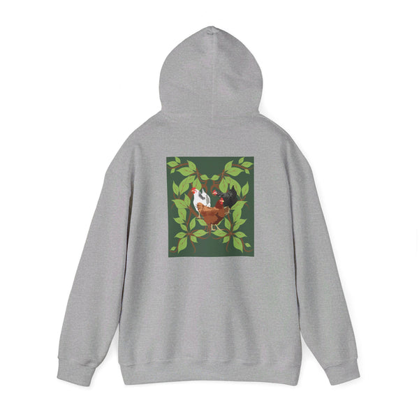 Three French Hens  Unisex Heavy Blend™ Hooded Sweatshirt