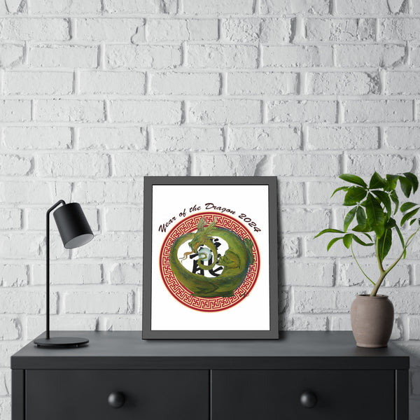 Lunar Dragon Framed Paper Posters