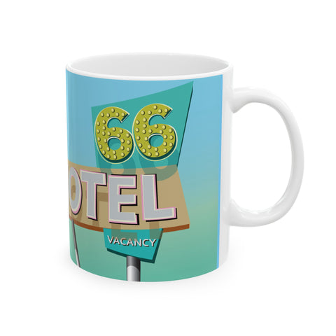 66 Motel Ceramic Mug 11oz