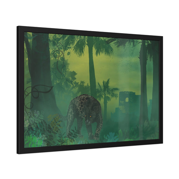 Jungle Panther Framed Paper Posters
