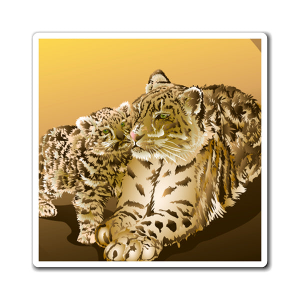 Amur Leopard Love Magnet