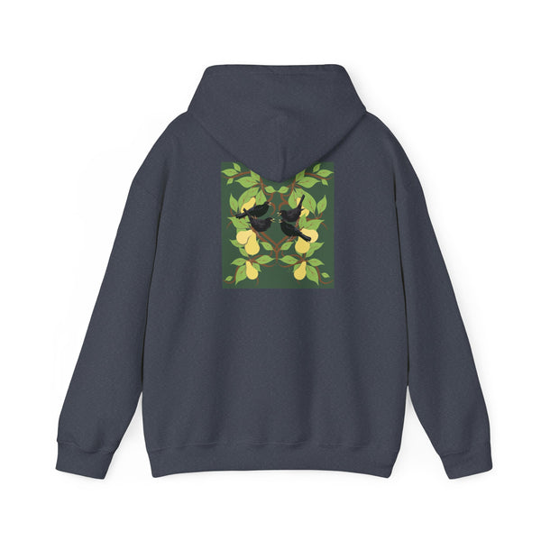 Four Colly Birds of Christmas  Unisex Heavy Blend™ Hooded Sweatshirt
