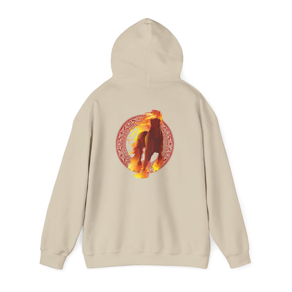 Lunar New Year of the Fire Horse Graphic Hooded Sweatshirt