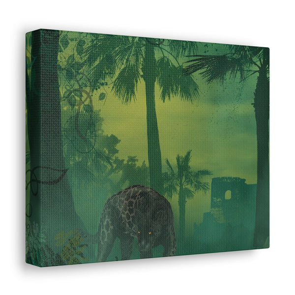 Jungle Panther Canvas Gallery Wraps