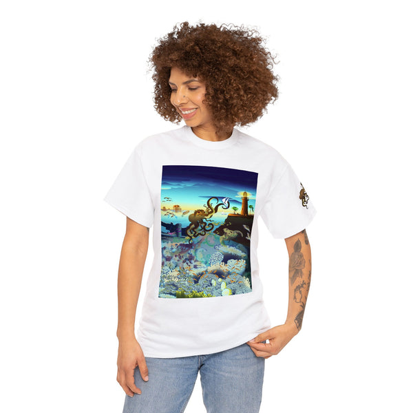 Above and Below Unisex Heavy Cotton Tee