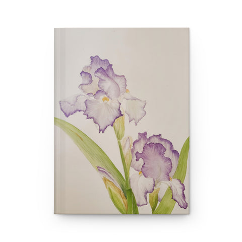 Purple Iris Hardcover Journal Matte
