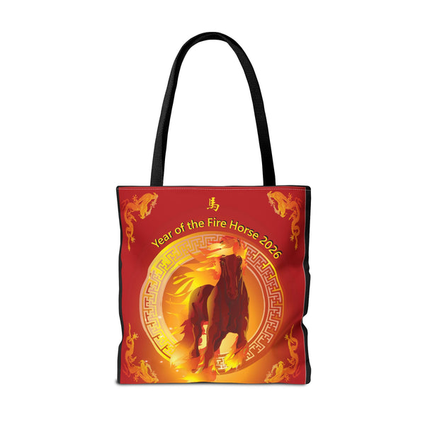 Fire Horse Year Tote Bag – 2026 Lunar New Year Zodiac Tote