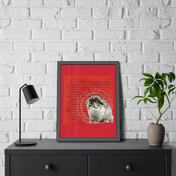 Love Pallas Cat Framed Paper Posters