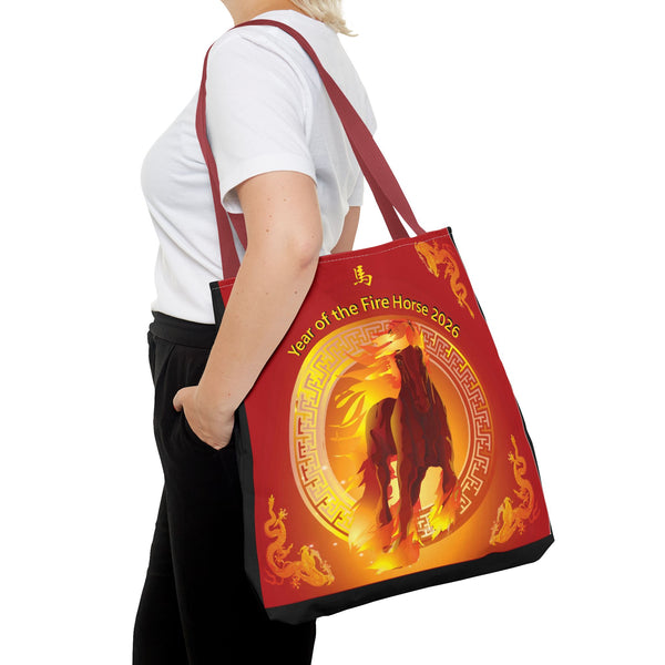 Fire Horse Year Tote Bag – 2026 Lunar New Year Zodiac Tote
