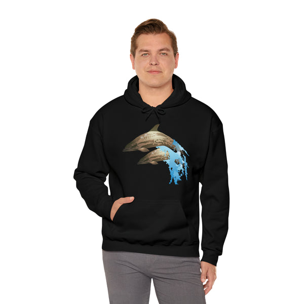 Dolphin Love Unisex Heavy Blend™ Hooded Sweatshirt