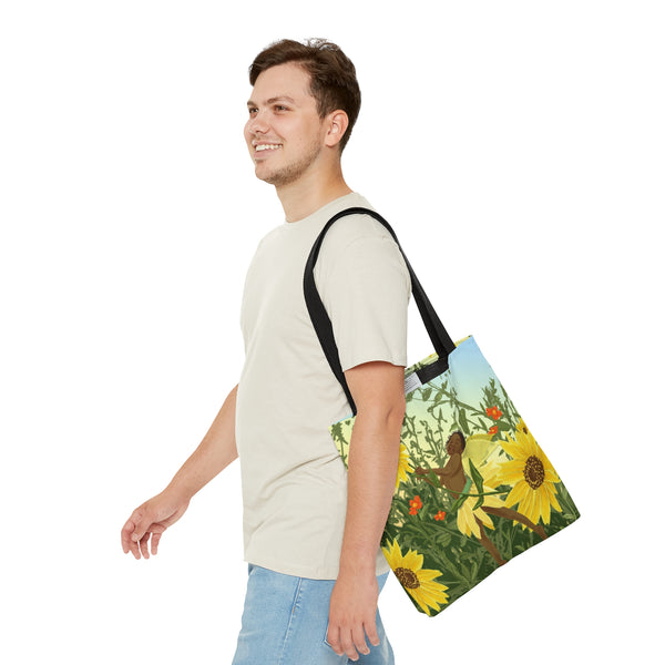 Sunflower Fairy AOP Tote Bag