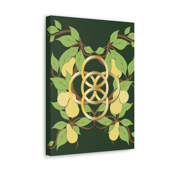 Five Golden Rings of Christmas  Canvas Gallery Wraps