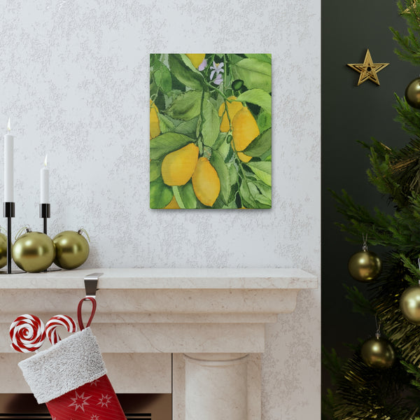 Watercolor Lemons 2 Canvas Gallery Wraps