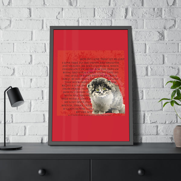 Love Pallas Cat Framed Paper Posters