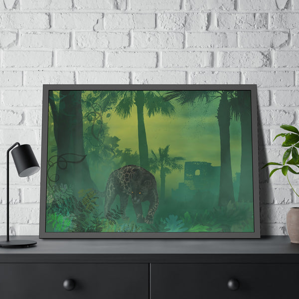 Jungle Panther Framed Paper Posters