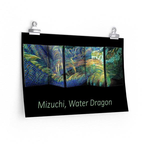 Water Dragon Premium Matte horizontal posters