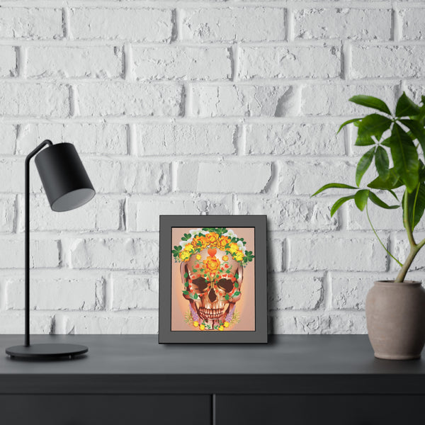 Dia de Muertos with Marigolds Framed Paper Posters