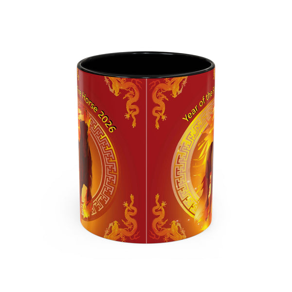 Year of the Fire Horse Coffee Mug – 2026 Chinese Zodiac Accent Mug