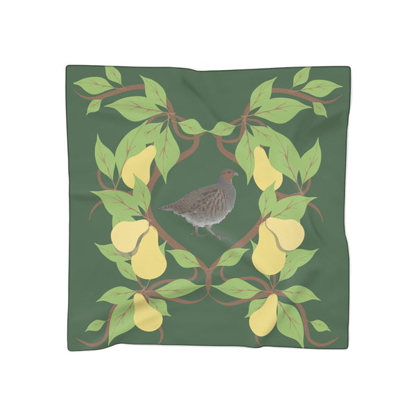Partridge in a Pear Tree Poly Scarf