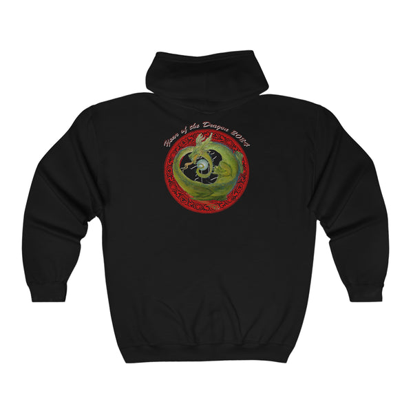 Lunar Dragon Unisex Heavy Blend™ Full Zip Hooded Sweatshirt