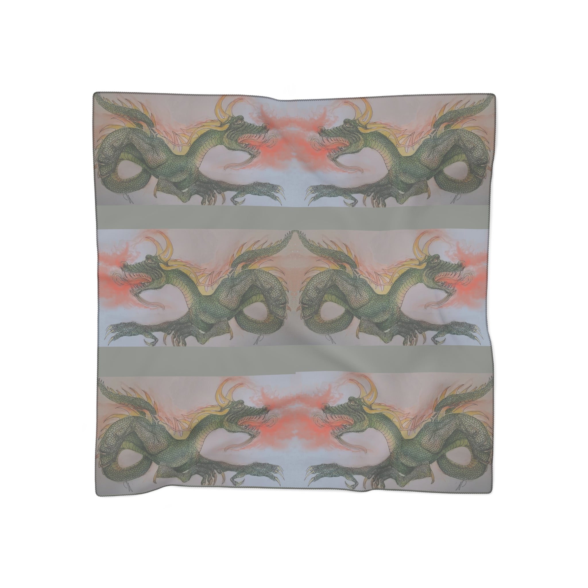 Doodle Dragon Poly Scarf