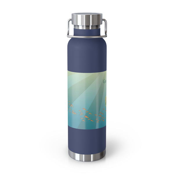 Go Confidently Copper Vacuum Insulated Bottle, 22oz