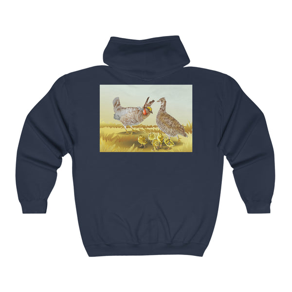 Lesser Prairie Chicken Unisex Heavy Blend™ Full Zip Hooded Sweatshirt