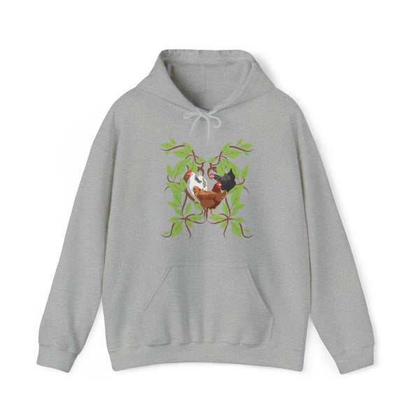 Three French Hens  Unisex Heavy Blend™ Hooded Sweatshirt