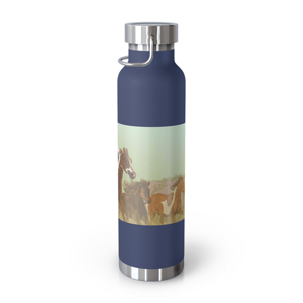 Mustangs Copper Vacuum Insulated Bottle, 22oz