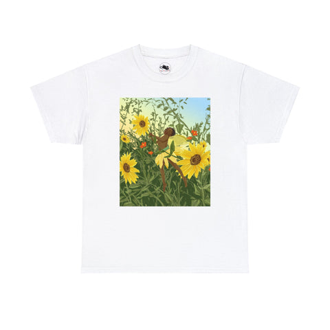 Sunflower Fairy Unisex Heavy Cotton Tee