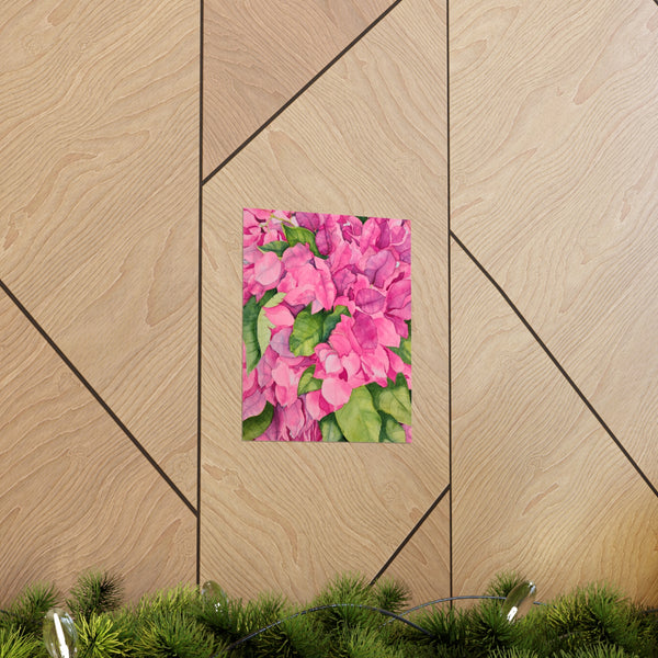 Pink Flowers Premium Matte vertical posters