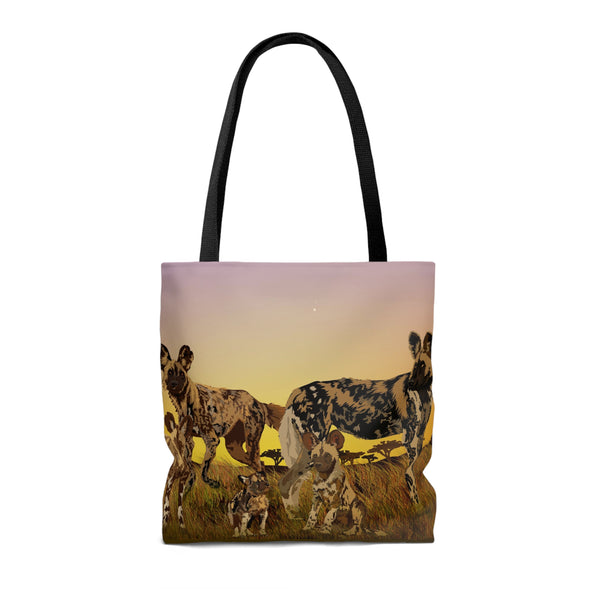 Wild Painted Dogs AOP Tote Bag