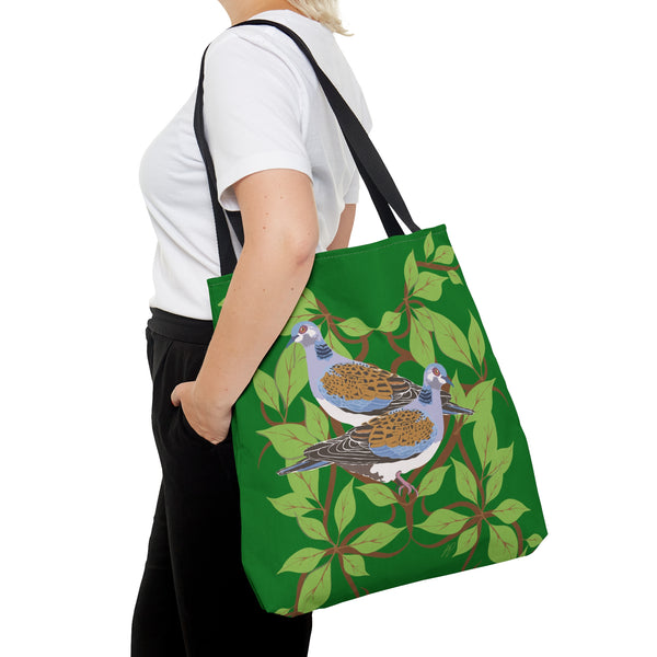 Two Turtle Doves Birds of Christmas Tote Bag