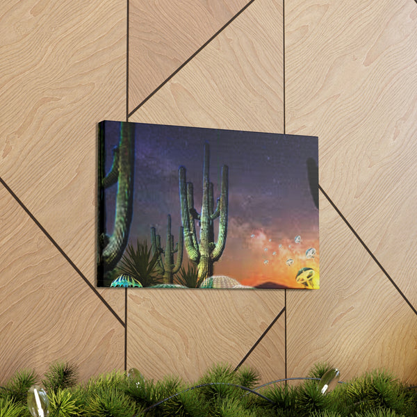 Cactus Glow Canvas Gallery Wraps