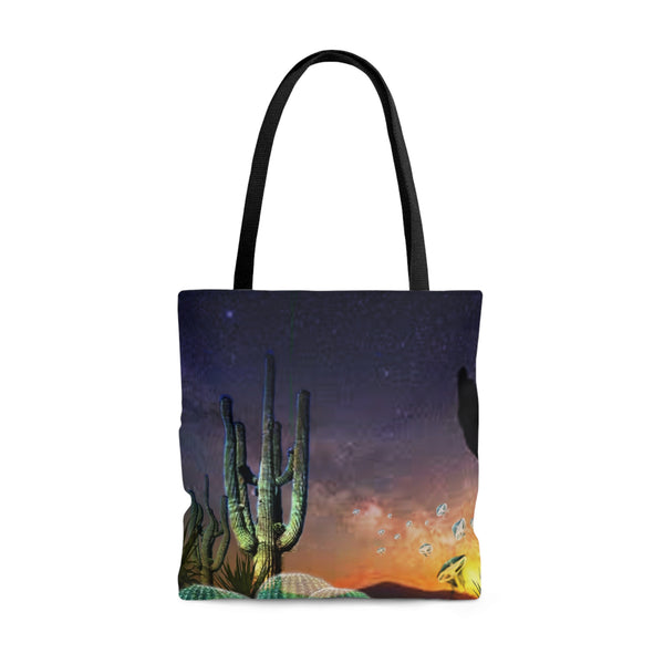 Cactus Glow AOP Tote Bag