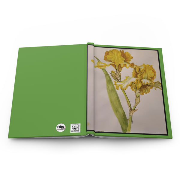 Yellow Iris Hardcover Journal Matte