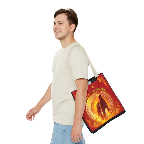 Fire Horse Year Tote Bag – 2026 Lunar New Year Zodiac Tote