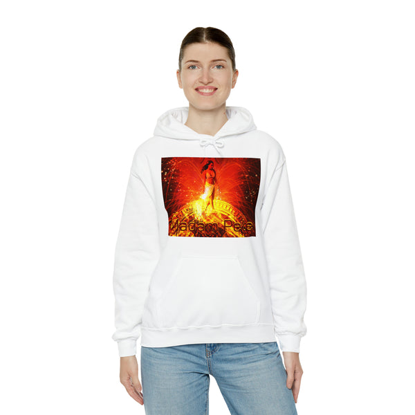 Madam Pele, Volcano Goddess Unisex Heavy Blend™ Hooded Sweatshirt